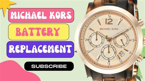 watch battery michael kors|michael kors smart watch battery.